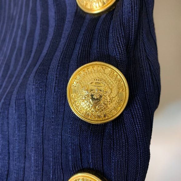 * SOLD* Brand new Balmain Wrap Around Knit Dress - Picture 4 of 7